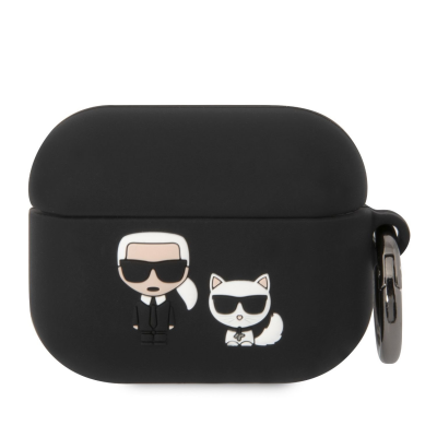 Karl Lagerfeld Choupette Silicone Case Black (Apple AirPods 3)